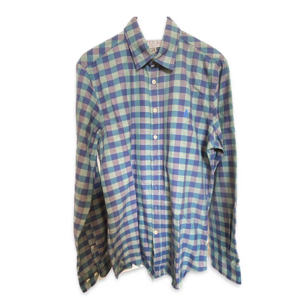 CLOSET SALE Thomas Pink from Jermyn Street London Check Men Shirt Casual Size S